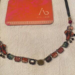 AYALABAR One of a Kind mosaic and beaded necklace🌺